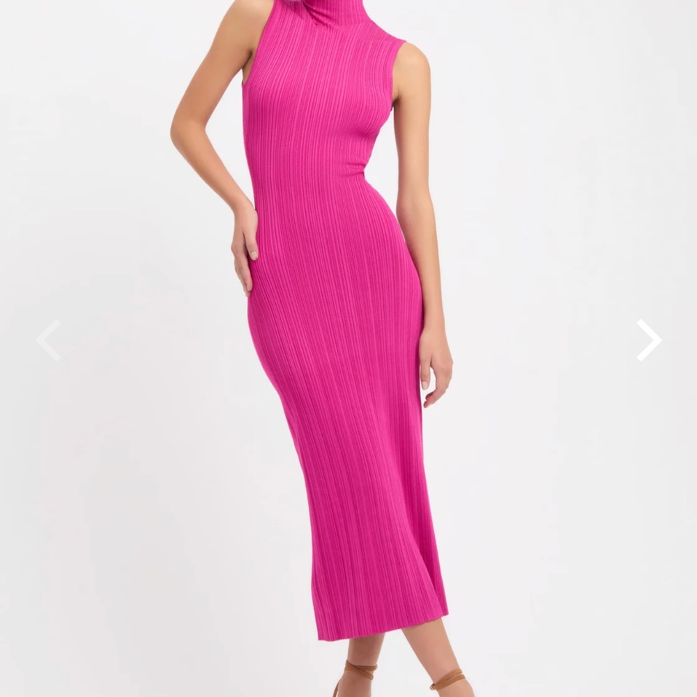 Kookai Raisa dress fuchsia